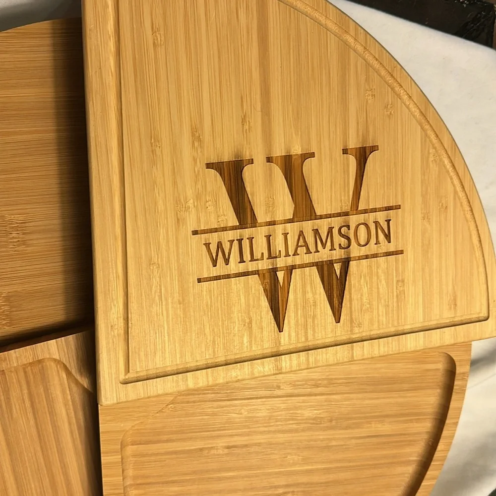 Williams Sonoma Bamboo Cheese Board Set